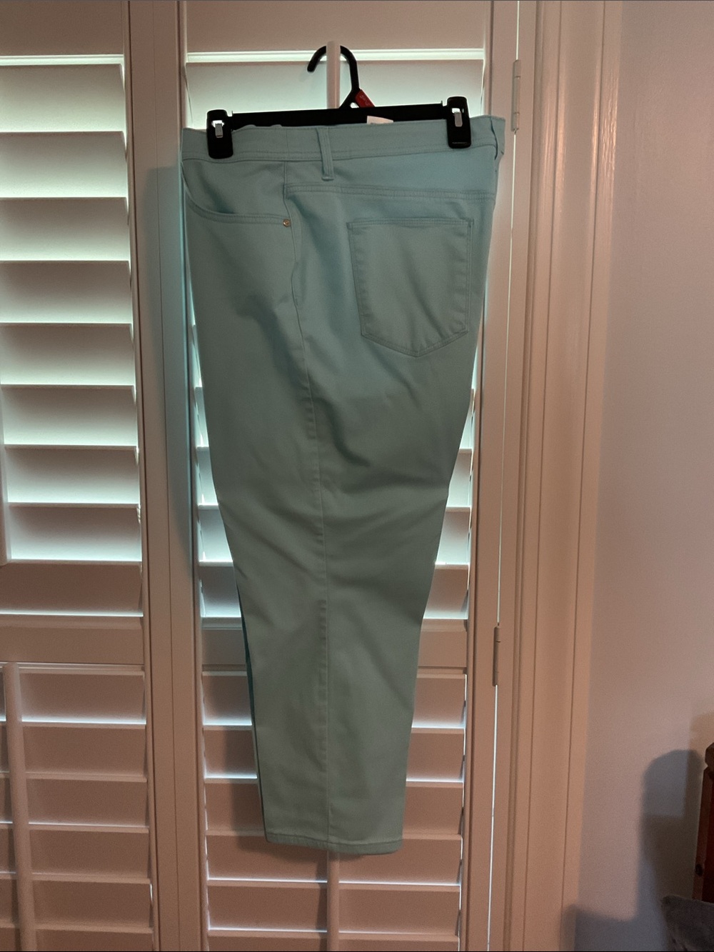 Chico's Pale Mint Slim Leg Crop